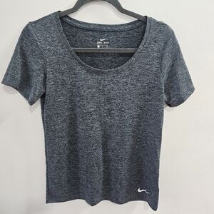 Nike Heather grey dri-fit women's shirt small sports running active wear grey